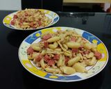 Foto langkah ke 1 dari resep Anabolic Quick Protein Luncheon Pasta|High Protein, Low Calorie.
