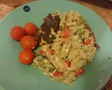 A picture of step 5 of Colourful pasta casserole .