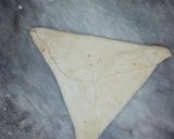 A picture of step 6 of Domino's style zingy parcel.