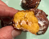 Foto del paso 6 de la receta: Buñuelos de calabaza rellenos de turrón de almendra