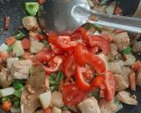 A picture of step 3 of Veg Tawa Pulao.
