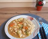 Vadas-Zöldséges Csirkemell Hagymás Bulgurral recept fázis 4 fotója