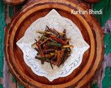 A picture of step 5 of Kurkuri Bhindi (Okra Chips).