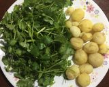A picture of step 2 of Dhaniya Aloo / Potato in Coriander Gravy.