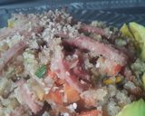 Foto del paso 8 de la receta: "Arroz de coliflor con tres delicias a mi manera"🍚🍛🍚🤔😁😉