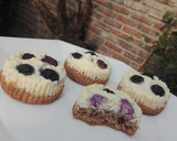 Foto del paso 4 de la receta: Mini tartas o bocaditos de ricota y arándanos saludable!