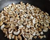A picture of step 1 of Cashew chikki.