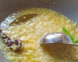 A picture of step 4 of Kacha moong dal(Bengali style).