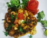 A picture of step 6 of Khumbi special fry karhae.