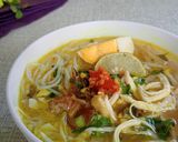 Foto langkah ke 4 dari resep Soto Ayam Kuah Kuning Ala Cirebon.