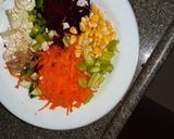 A picture of step 1 of Beetroot cutlet.