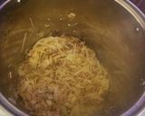 A picture of step 5 of Cabbage and Noodles.