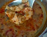 A picture of step 2 of Rotli cooked in buttermilk.