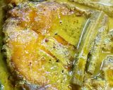 A picture of step 10 of Shorshe bata die Macher jhol/fish curry with Mustard paste.
