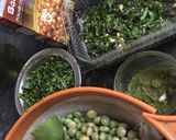 A picture of step 1 of Dry Pigeon Pea Curry#themechallenge.