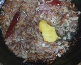 A picture of step 3 of Moong dal dalia broken weat.