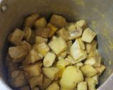 A picture of step 2 of Raw Jackfruit Kofta Curry.