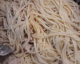 A picture of step 7 of Nut and Chicken Spaghetti.