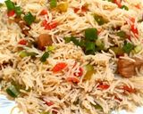 A picture of step 2 of Chinese beef Pulao.