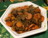 Une image de l'étape 18 de Bœuf aux poireaux, carottes et tomates (au bouillon de butternut).
