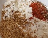 A picture of step 4 of My Crispy Deep Fried Chicken with Paprika and linseed coating.
