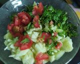 A picture of step 3 of Aloo Chaat.