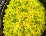 A picture of step 2 of Coriander Rice#iamactive#Ilovecookpad.