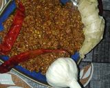 A picture of step 4 of Marwari Dry Garlic Chutney.