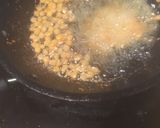 A picture of step 3 of Boondi ladoo/Motichoor ladoo.