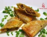 A picture of step 6 of Sweet & Spicy Chicken spring Roll.