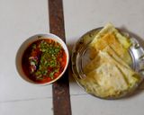A picture of step 6 of Neer dosa.