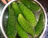 Karela bhaji recipe step 1 photo
