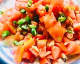 A picture of step 1 of Dal Palak.