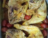 Foto del paso 4 de la receta Pollo Asado al Vino Blanco y Orégano con Patatas al Pimentón y Cúrcuma y Cherrys