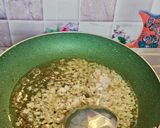 A picture of step 2 of Dahi aloo.