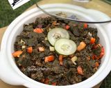 A picture of step 2 of Moringa salad 🥗.