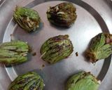 A picture of step 2 of Bharli Vangi.