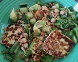 Une image de l'étape 8 de Salade au Halloumi.