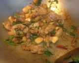 A picture of step 5 of Three Cup Chicken Thighs with King Oyster Mushrooms.