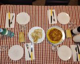 Foto del paso 12 de la receta: Tortilla de patatas con filetes pechugas asadas