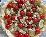 Une image de l'étape 2 de Tarte d’été tomates et courgettes.