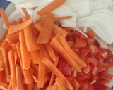 Foto del paso 1 de la receta: Arroz Hoisin con Verduritas y Cerdo al Wok