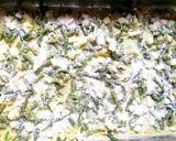 A picture of step 5 of Pesto Lasagna with Potatoes and Green Beans.