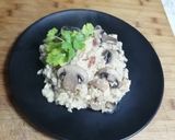 Foto del paso 7 de la receta: Risotto de champiñones, pollo y jamón🍄🍗🐽