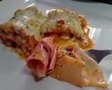 Foto del paso 4 de la receta: ROLLO de🍝Lasagna, relleno de Mortadela y Queso🧀 Mozzarella...!