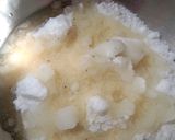 A picture of step 1 of Basbousa/ Harissa.