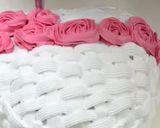 A picture of step 7 of Valentine special Rose 🌹 cake 🍰 with chocolate..