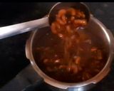 A picture of step 1 of Dal Makhani.