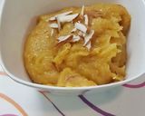 A picture of step 7 of Moong dal halwa.