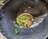 A picture of step 5 of Chattisgarh special Dubaki kadi.